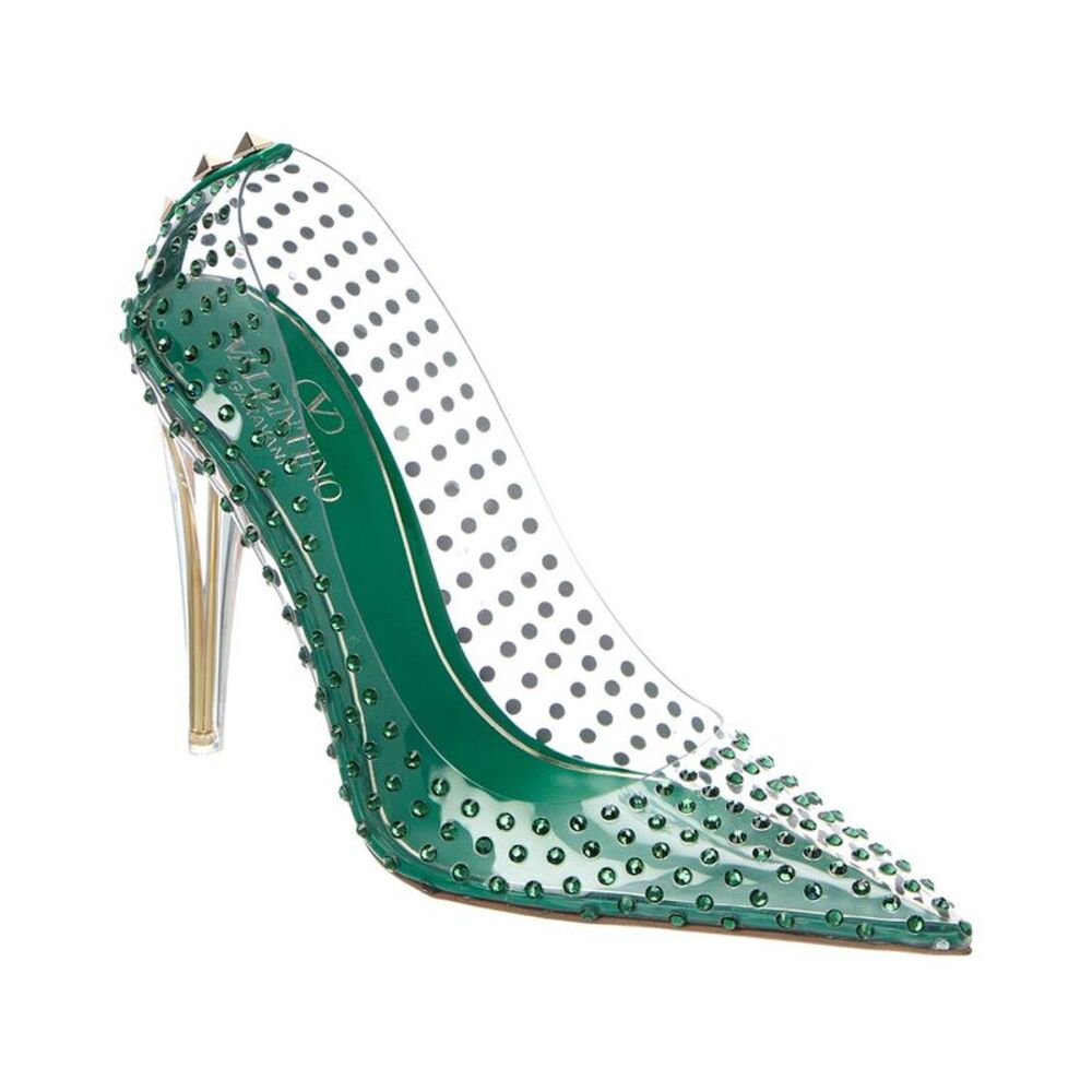 Valentino Rockstud 110 Vinyl & Leather Pump